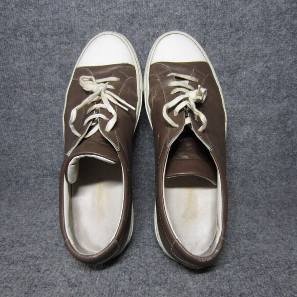 Common Projects Sneakers Men's Low Top Lace Up Brown Leather Shoes 44 US 11 - Picture 5 of 13